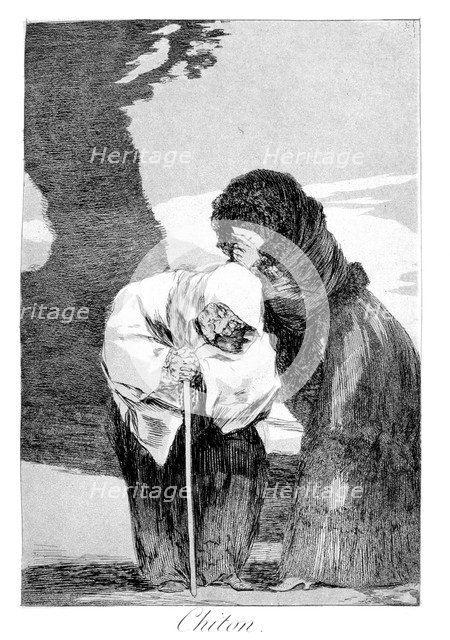 'Hush', 1799. Artist: Francisco Goya