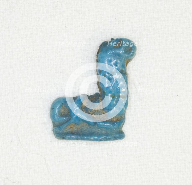 Amulet or Inlay of a Serpent, Egypt, Late Period (about 664-332 BCE). Creator: Unknown.