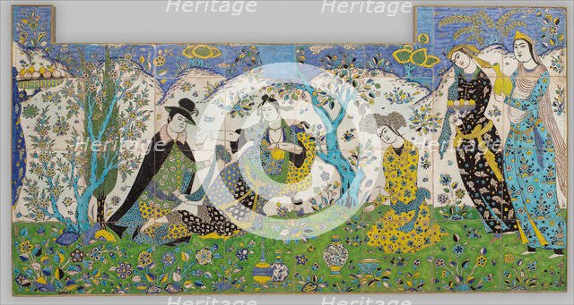 Garden Gathering, Iran, 1640-50. Creator: Unknown.