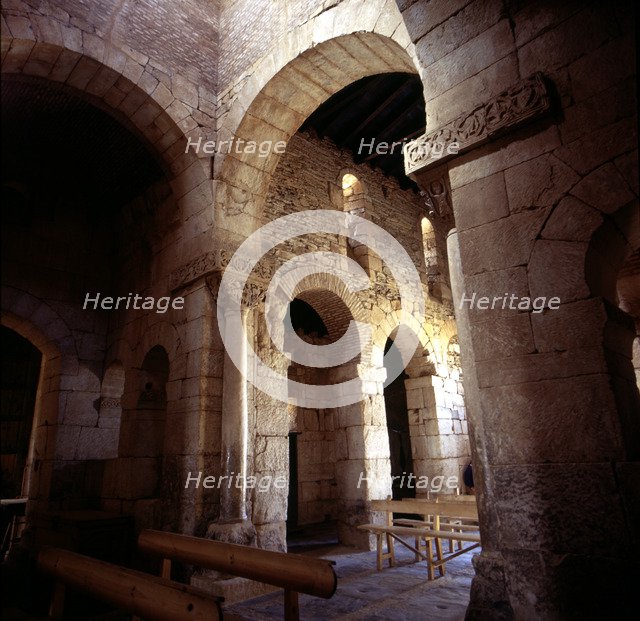 Interior view of the Church of San Pedro de la Nave Campillo (Zamora).