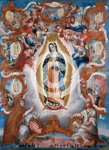 Our Lady of Guadalupe, 1779. Artist: Salcedo, Sebastián (active ca. 1779-1783)