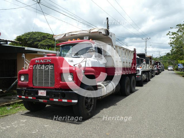 Mack Truck at a truck stop in Costa Rica 2018. Creator: Unknown.