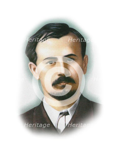 Portrait of the composer Mykola Leontovych (1877-1921), 20th century. Creator: Anonymous.