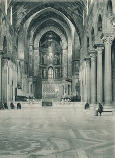 Interior of Monreale Cathedral, Sicily, Italy, 1927. Artist: Eugen Poppel.
