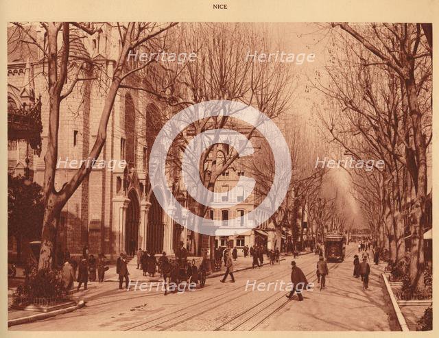 'Avenue de la Victoire and Notre-Dame Church, Nice', 1930. Creator: Unknown.