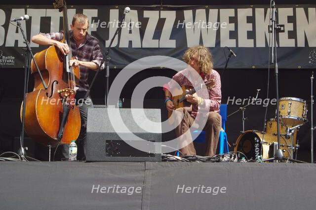 Remi Harris and Tom Moore Duo, Battle Jazz Weekend, Battle, East Sussex, 24 July 2022. Creator: Brian O'Connor.