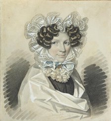 Portrait of Sofia Kharitonovna Mudrova (1786-1833), 1820s. Creator: Hampeln, Carl, von (1794-after 1880).