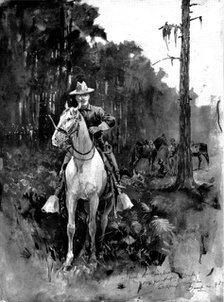 The Spanish-American War: with the Cavalry on picket duty at Tampa, 1898. Creator: Unknown.