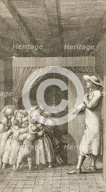 Illustration for Henry Pestalozzi's 'Leonard and Gertrude or the Village Customs', 1782. Creator: Daniel Nikolaus Chodowiecki.