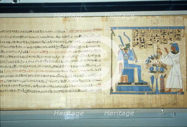 Egyptian Hieratic Book of the Dead of Padiamenet, early 22nd Dynasty, c945BC-900BC. Artist: Unknown.