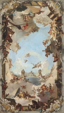 Wealth and Benefits of the Spanish Monarchy under Charles III, 1762. Creator: Giovanni Battista Tiepolo.