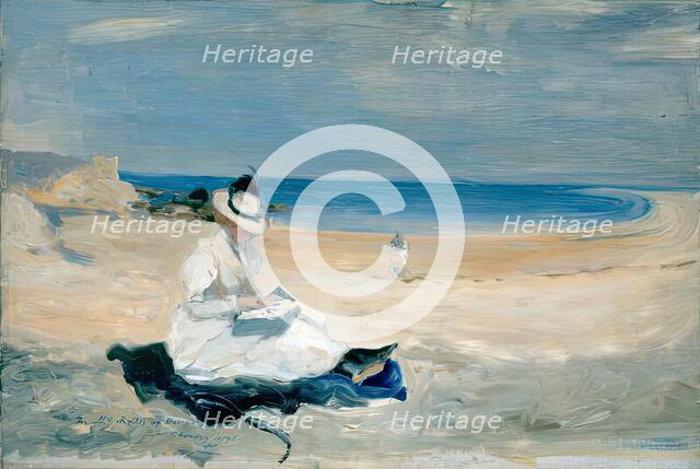 The Shore at Dornoch, 1896. Creator: Edith Hacon.