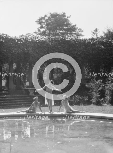 Elizabeth Duncan dancers and children, 1927 Creator: Arnold Genthe.