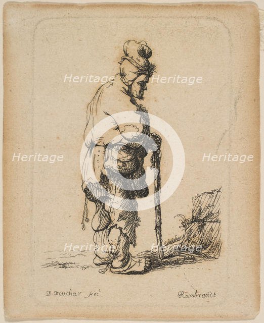 Beggar Leaning on a Stick.n.d. Creator: David Deuchar.