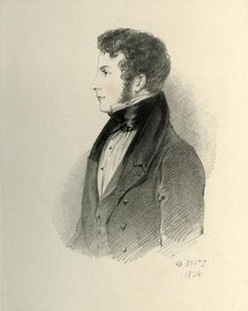 'The Honourable John Ponsonby, afterwards the Earl of Bessborough', 1834. Creator: Alfred d'Orsay.
