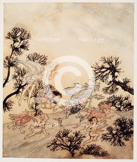 Go charge my goblins that they grind their joints with dry convulsions, illustration from 'The Tempe