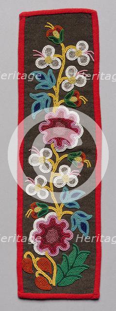 Beaded Panel, late 1800s. Creator: Unknown.