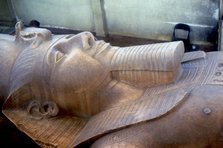 Head of colossal statue of Rameses II, Memphis, Egypt, c13th century BC. Artist: Unknown
