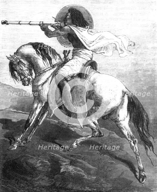 'An Abyssinian horseman; A journey through Soudan and Western Abyssinia..., 1875. Creator: Unknown.