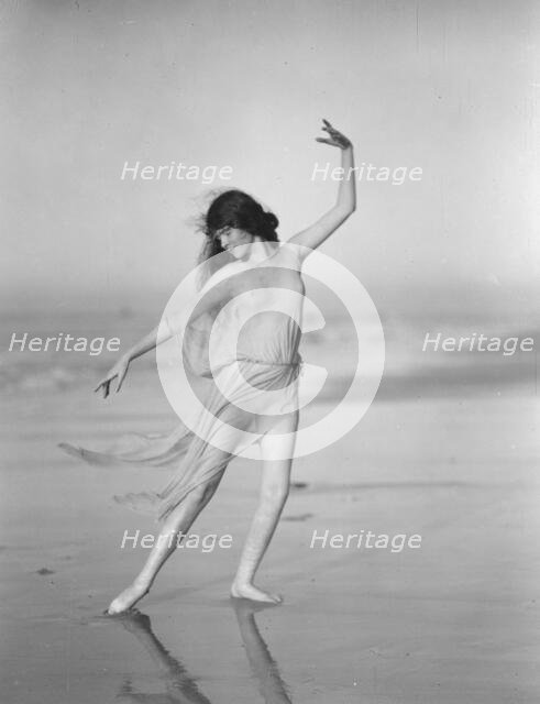 Unidentified dancer, possibly an Elizabeth Duncan dancer, between 1911 and 1942. Creator: Arnold Genthe.