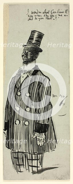 I Wonder What Caroline'll Say, 1898. Creator: Philip William May.