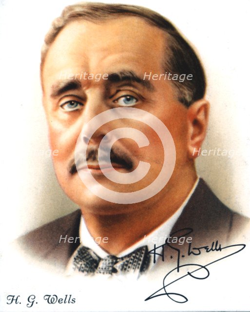 H. G. Wells, English author and popular historian, 1927. Artist: Unknown