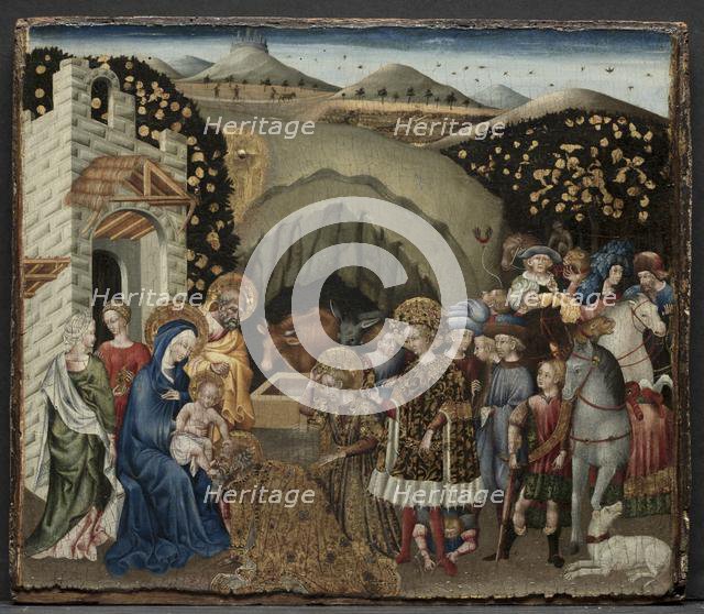 The Adoration of the Magi, 1440-45. Creator: Giovanni di Paolo (Italian, c. 1403-1482).