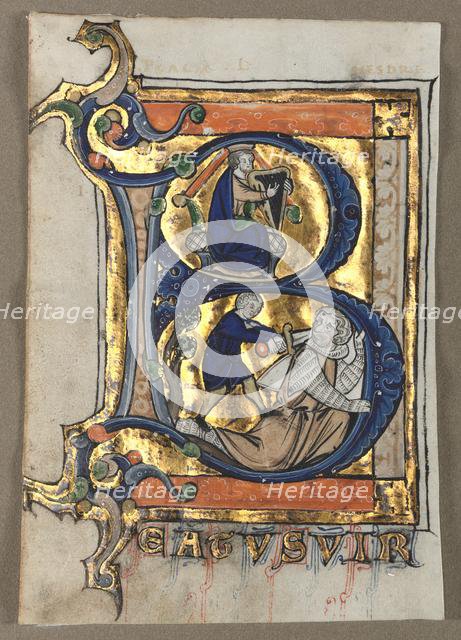 Leaves Excised from a Psalter (seven), c. 1260. Creator: Unknown.