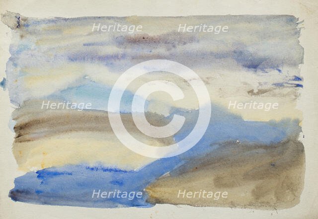 Study of land, sky and water, c1875-1944. Creator: George Clausen.