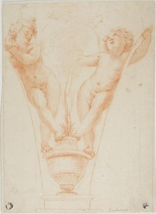 Two Putti with Potted Plant, after 1611/12. Creator: Unknown.