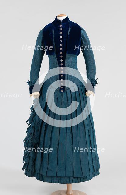 Dress, American, ca. 1885. Creator: Unknown.
