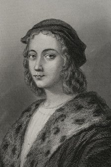 Raphael, (1483-1520), Italian Renaissance artist, 1856. Creator: Charles Geoffroy.