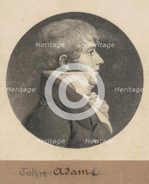 John Strong Adams, 1809. Creator: Charles Balthazar Julien Févret de Saint-Mémin.