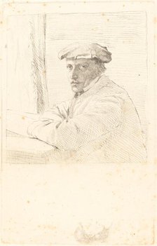 The Engraver Joseph Tourny (Le graveur Joseph Tourny), 1857. Creator: Edgar Degas.