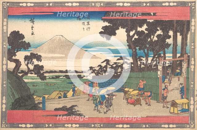 Meguro Gionin Zaka. Creator: Ando Hiroshige.