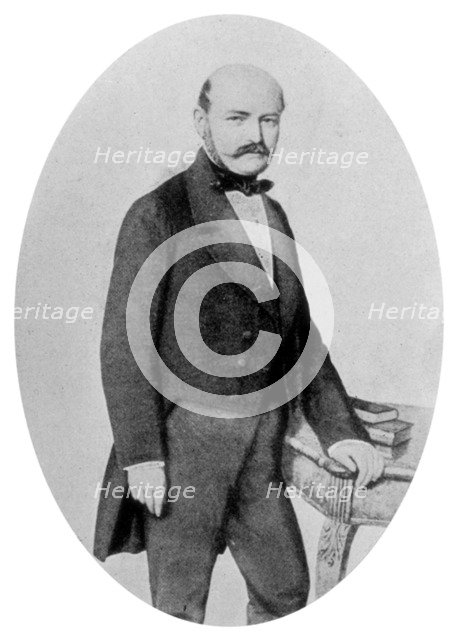 Ignaz Philip Semmelweis (1818-1865), Hungarian obstetrician, 19th century. Artist: Unknown