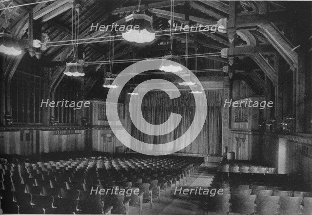 Church-like design of the Auditorium of te Winema Theatre, Scotia, California, 1925. Artist: Unknown.