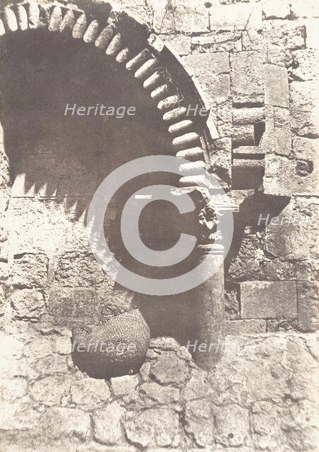 Jérusalem, Saint-Sépulcre, Porte Ouest, 1854. Creator: Auguste Salzmann.