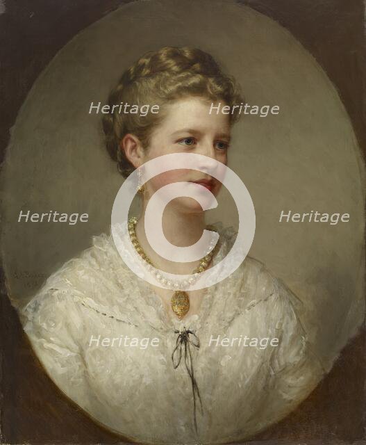Portrait of a Lady (the Artist's Daughter), 1873. Creator: George Augustus Baker.