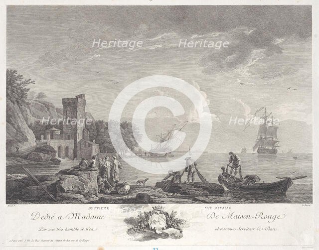 Seventh View of Italy, ca. 1770. Creator: Jacques Philippe Le Bas.