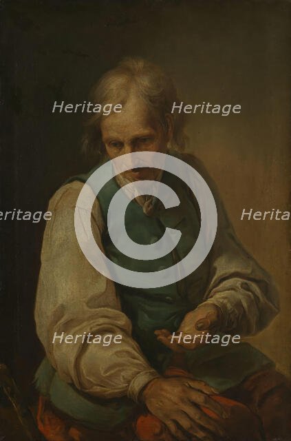 A Beggar, Undated. Creator: Charles Hutin.