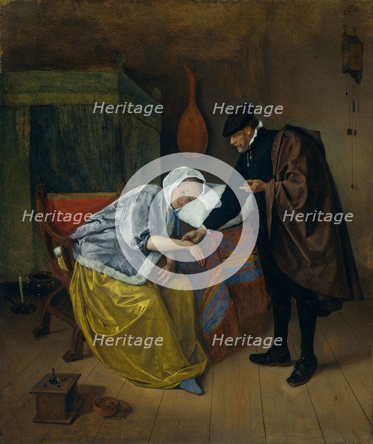 Sick Woman. Artist: Steen, Jan Havicksz (1626-1679)