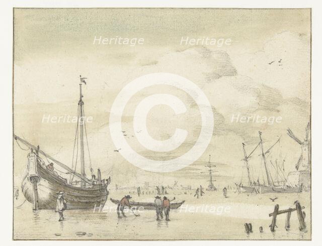 Winter view, 1634-1700. Creator: Jan van de Cappelle.