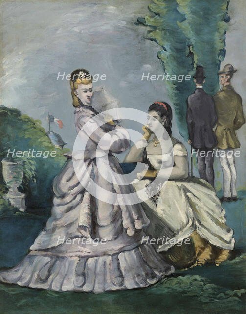 La conversation , 1870-1871. Creator: Cézanne, Paul (1839-1906).