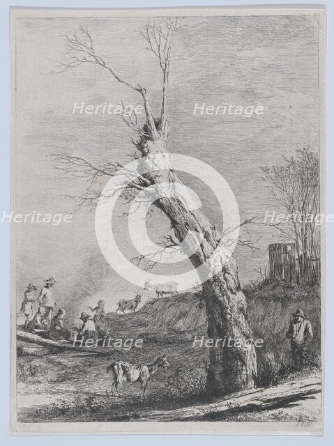 Winter, after a drawing completed in Saint-Chamond, 1795. Creator: Jean-Jacques de Boissieu.