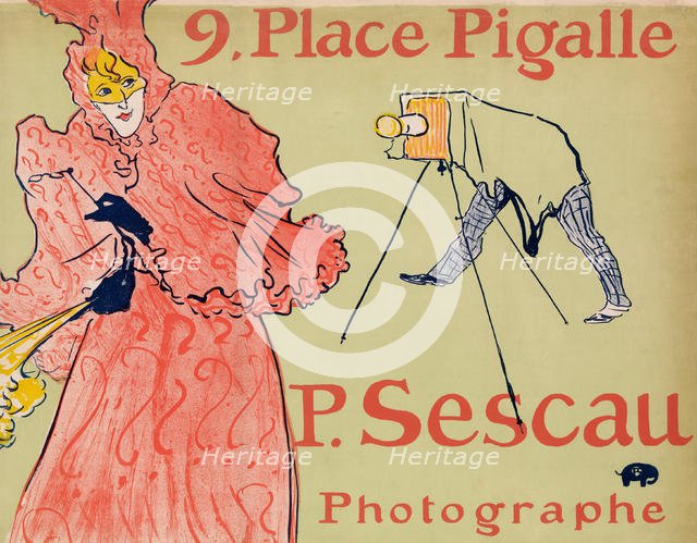 The Photographer Sescau (Le Photographe Sescau), 1894., 1894. Creator: Henri de Toulouse-Lautrec.