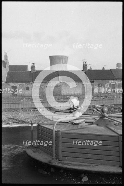 Children's playground, Lansdowne Street, Millfield, Sunderland, 1961. Creator: Eileen Deste.