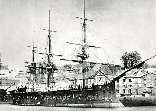 French warship, 'l'Ocean', 1868. Artist: Unknown