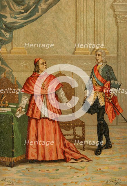 Fired of Cardinal Alberoni, 1719, (1891).  Creator: Unknown.