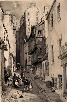 Scotland Delineated-Fleshmarket, Edinburgh, 1847. Creator: James Duffield Harding.